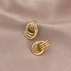 Elegant Knot Design Summer Earrings For Women Minimalist Dainty Studs Unique Fashion Jewelry