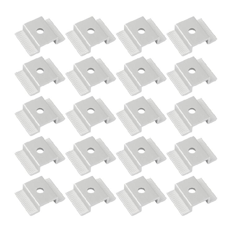 20/50 Pcs Solar Panel Mid Clamps Solar Panel Mounting Bracket Easy to Install