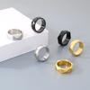 Fade Geometric Faceted Ring for Men Stainless Steel Cut Finger Anillos Hip Hop Polygon Ring Jewelry Gifts for Couples