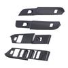 Window Switch Panel Trim Frame Decoration Fit for Land Rover Defender 2020 2021 RHD Carbon Fiber Style
