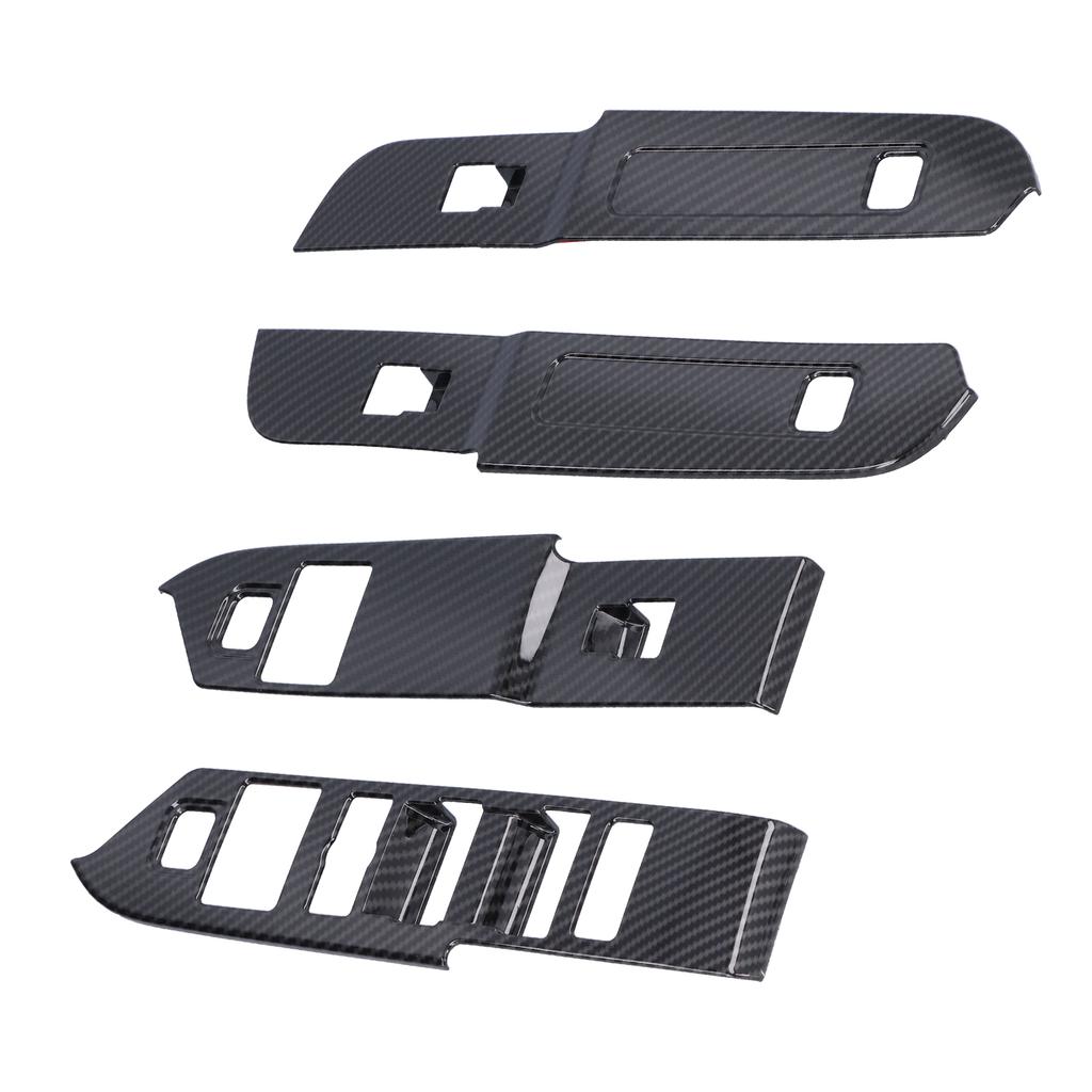 Window Switch Panel Trim Frame Decoration Fit for Land Rover Defender 2020 2021 RHD Carbon Fiber Style