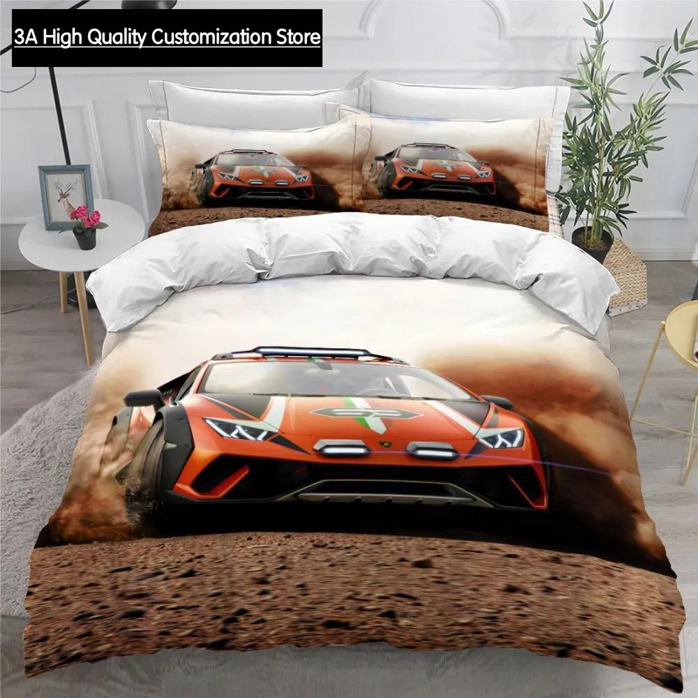 Car Modern Bedding Set Queen King Full Double Duvet Cover And Pillowcase Boys Bed Linens 240x220 Quilt Cover NO Sheet
