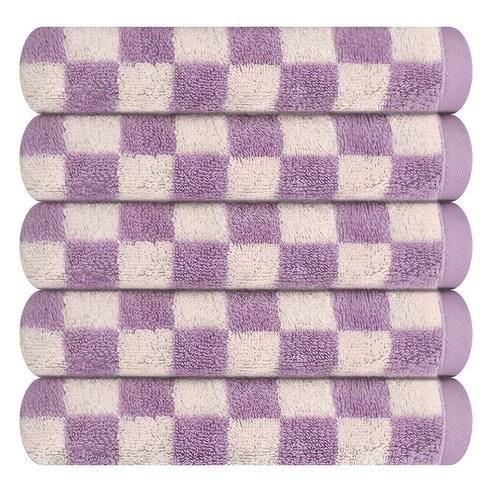 Songwol Towel Daily Check Facial Towel 180g Combed Cotton (180g x 5)
