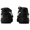Nike Air Force 1 Coverage Slip Resistant Low Top Skateboard Shoes Unisex Black Silver CW2288-001(Team55-SWOOSH)