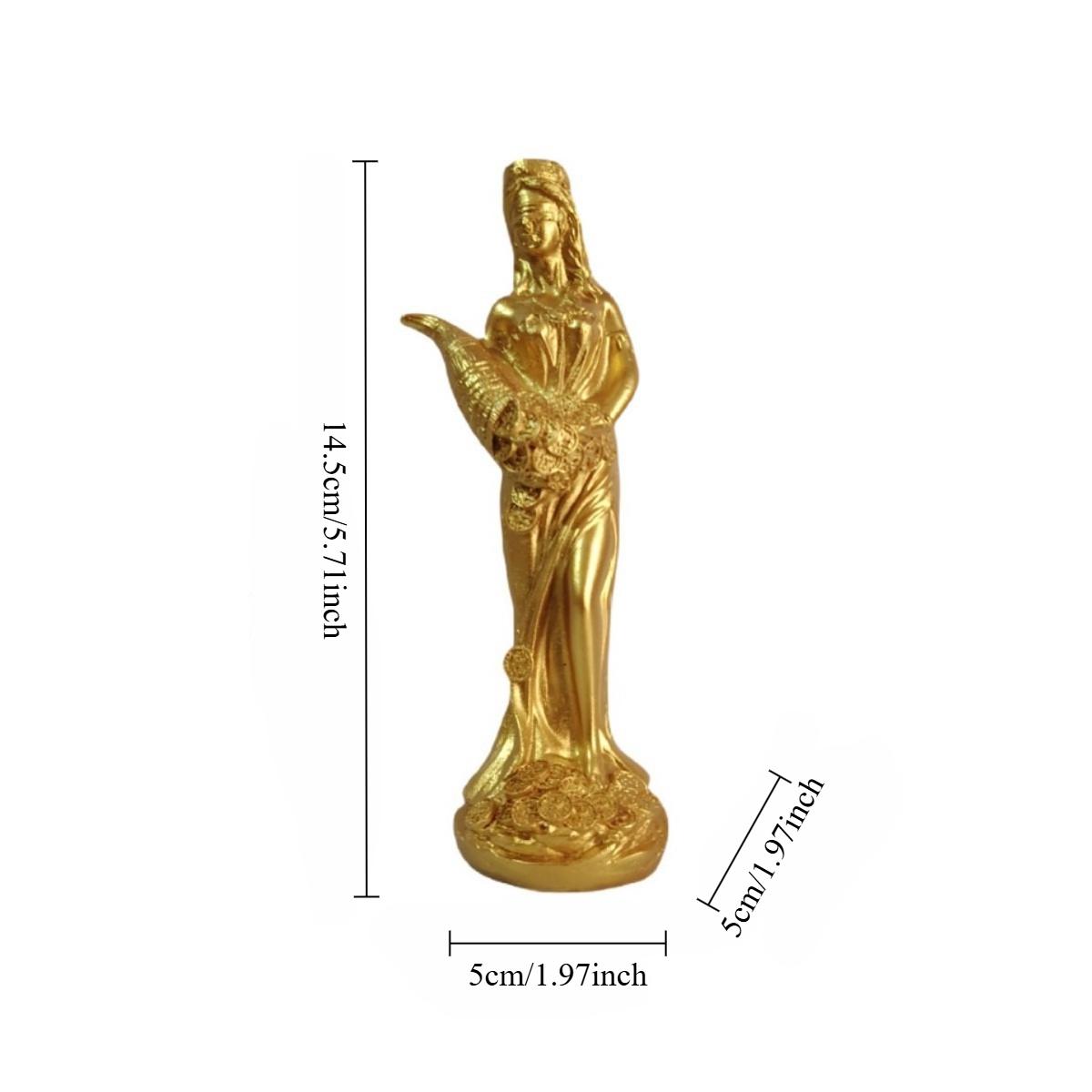 

Статуэтка Богини Золотого Богатства в Европейском Стиле Древняя Греция Богиня Удачи Полистоун Домашний Офис Настольная Полка Книжная Полка Украшение