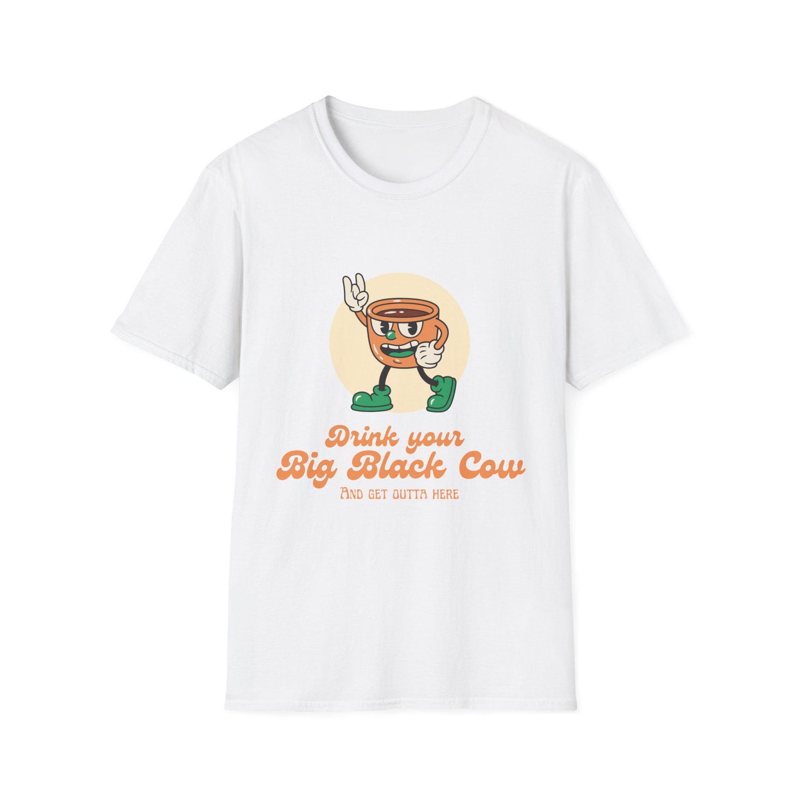 Big Black Cow Steely Dan Shirt - Unisex Softstyle Steely Dan T-Shirt S