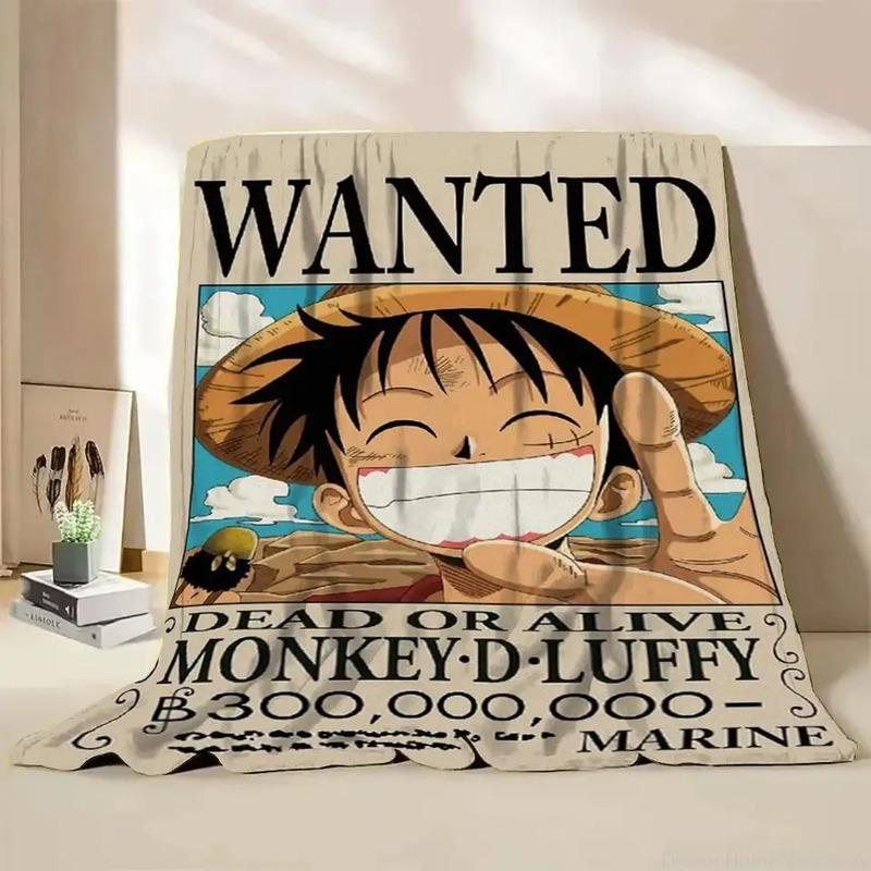 Manta Polar De Franela De Anime One Piece Para Casa, Dormito S