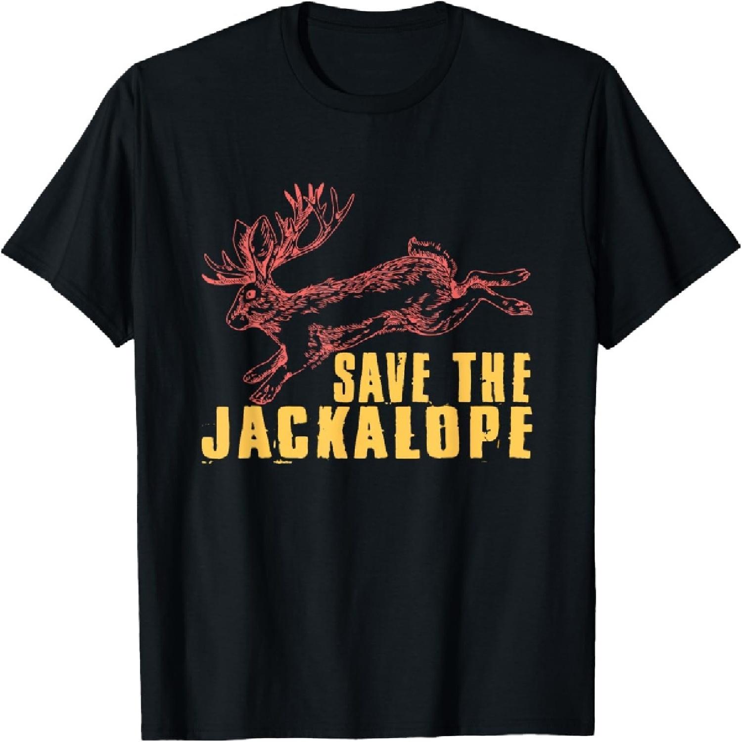 Save The Jackalope Cryptid Jackrabbit Rabbit Bunny T-Shirt(7) XXXXXL разноцветный