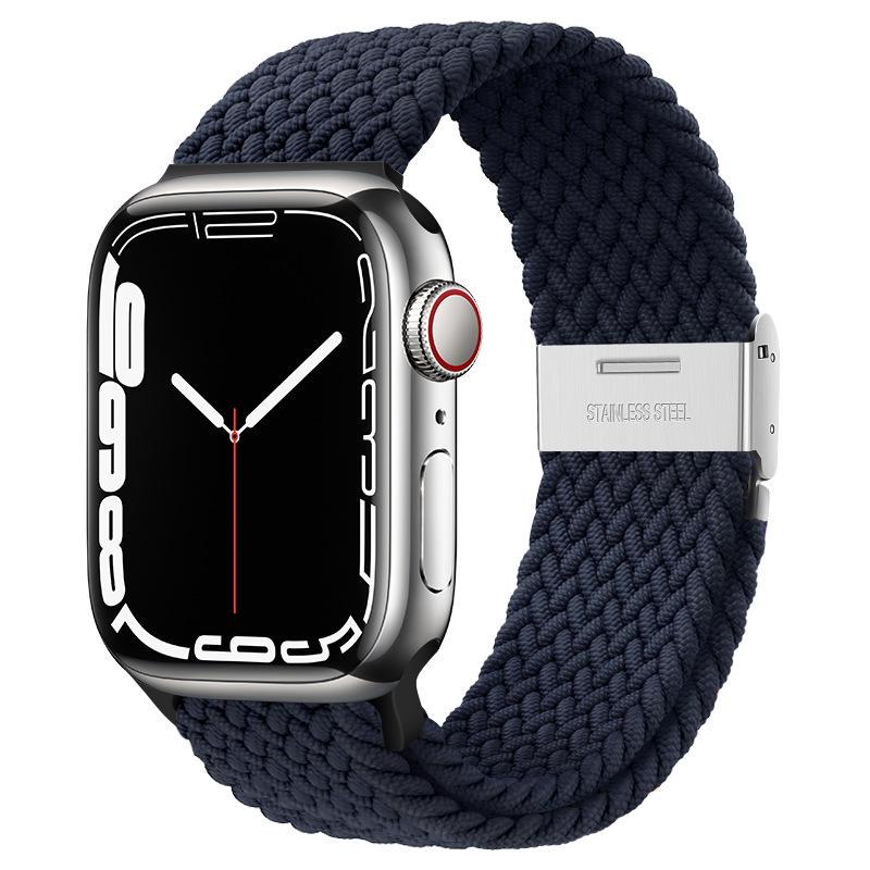 Braided Solo Loop Strap For Apple Watch Band 44mm 40mm 45mm 41mm 46mm 49mm Correa Bracelet iWatch Series Se 8 9 Ultra 2 3 10 11
