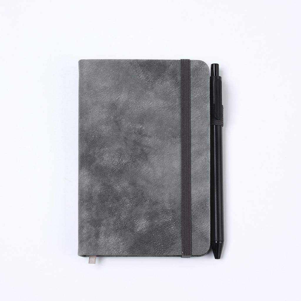 Thickened A6 Portable Strap Notebook - Small Lined Planner Diary with 7.1mm Spacing
