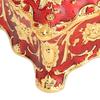 Metal Enamel Trinket Box Gold Red Jewelry Organizer Jewelry Box  Ring Necklace Earring