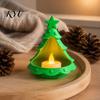 Holiday Home Table Decor 3D Printed Christmas Tree Ornament, Desktop Storage Organizer for Candies Nuts Keys, Xmas Ornament Gift Decorative