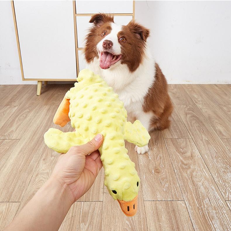 Plush Dog Toys Plush Squeak Toy Cute Soft Pet Supplies Funny Interactive Crinkle Treat Hiding Puzzle For Chewing Teeth Cleaning