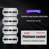 Dual Edge Stainless Steel Manual Shaving Razor with Replacement Blades