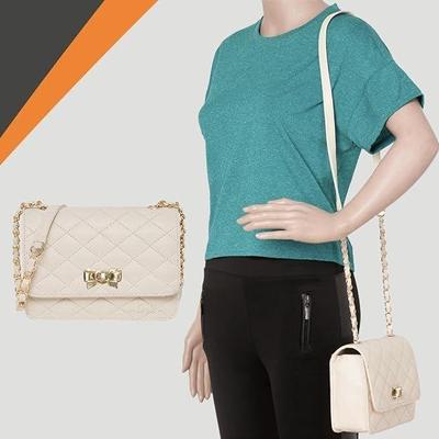 Women's Girls Quilted Cross Body Sling Bag