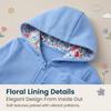 New Autumn And Winter Creative Embroidered Children'S Jacket Long Sleeve Hooded Zipper Sweatshirt Cartoon Children'S Sweatshirt Jacket