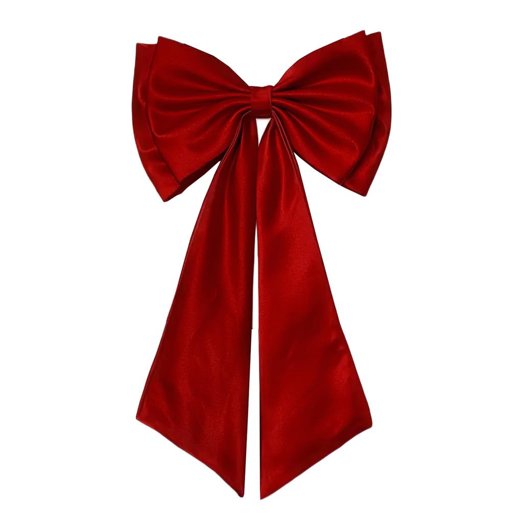 Elegant Satin Wedding Dress Bowknot Lightweight Detachable Bow Waist Decoration for Stage Performance and Cosplay