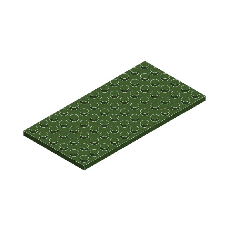 10 KUSOV 3028 6x12 Bodov Základná platňa Klasické MOC DIY City Figúrky Stavebnice Tehly Diely Kompatibilné s 3028 Detská hračka