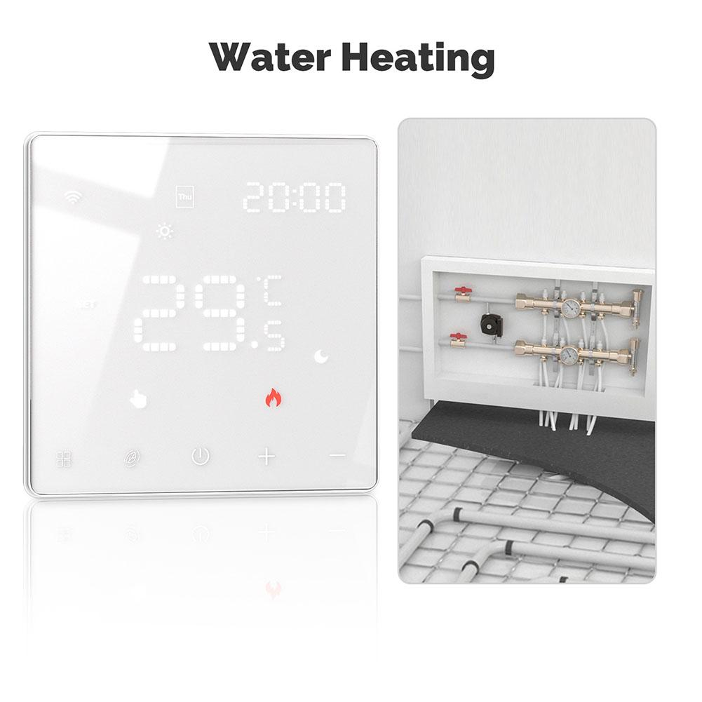 Voice Controlled Smart Floor Heating Thermostat Compatible with For tuya For Zigbee Weekly Programming and Temperature Display