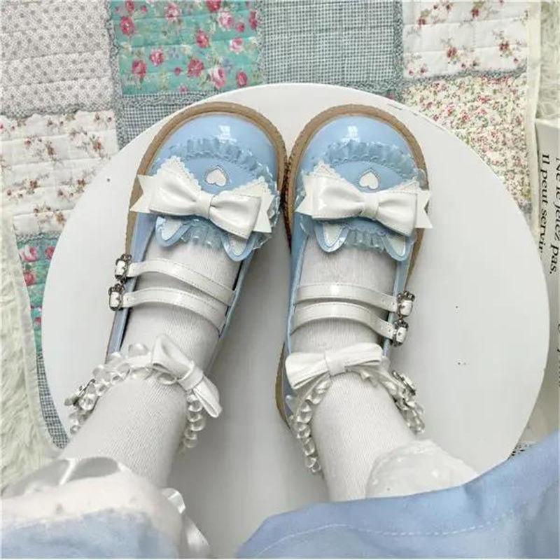 Ballet Cat Original Cute Japanese Lolita Big Head Shoes Women's New Flat Versatile Student Single Shoes