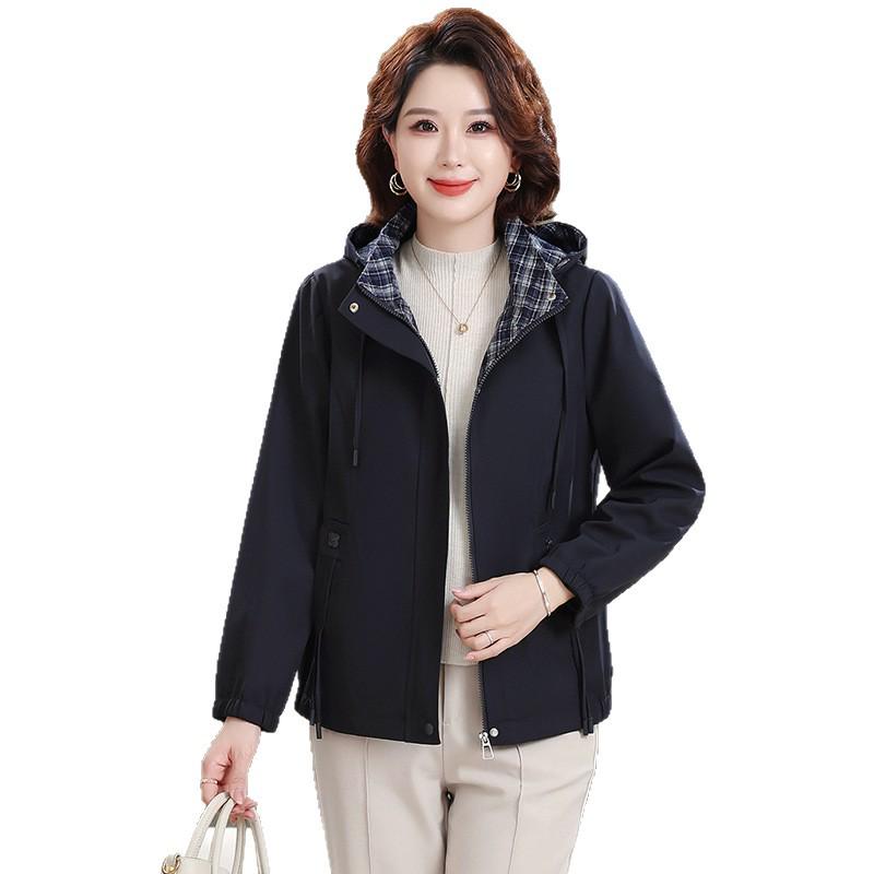 Women's Spring/Autumn 2026 Jacket for Middle-Aged and Elderly - Loose, Stylish Top