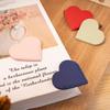 Heart-shaped Leather Bookmark Multicolor Reading Bookmarks Mini Corner Page Marker  Readers