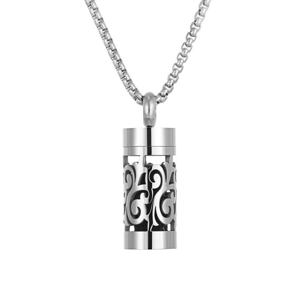 Colar Difusor de Aromaterapia de Aço Inoxidável Medalhão Colar de Perfume Presente de Dia dos Namorados