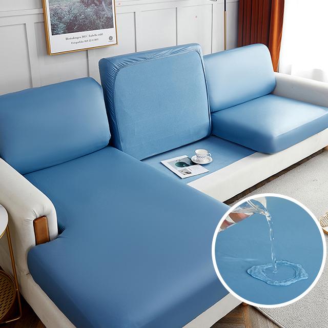 Waterproof Pu Leather Sofa Cushion Cover For Living Room Furniture Protector Stretch L-Shaped Corner Armchair Sofa Slipcovers