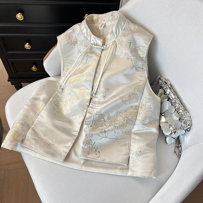 New fashion vest retro small top vest year women's vest