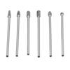 6 stücke Hartmetall Frässtifte Set Verlängern Wolfram Stahl Solide Drehen Zylinder Kopf Portierung Kit für
