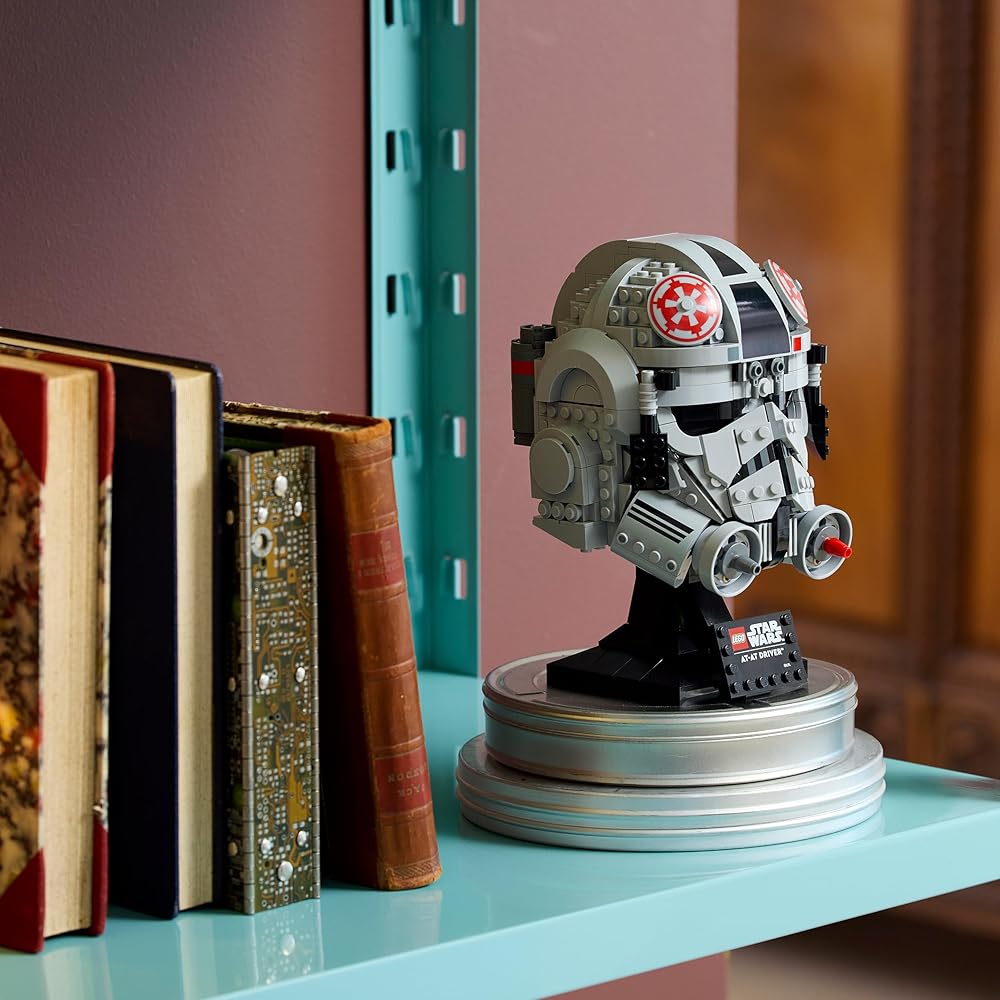 LEGO Star Wars AT-AT Driver Helmet Toy Building Block Set for Men and Women