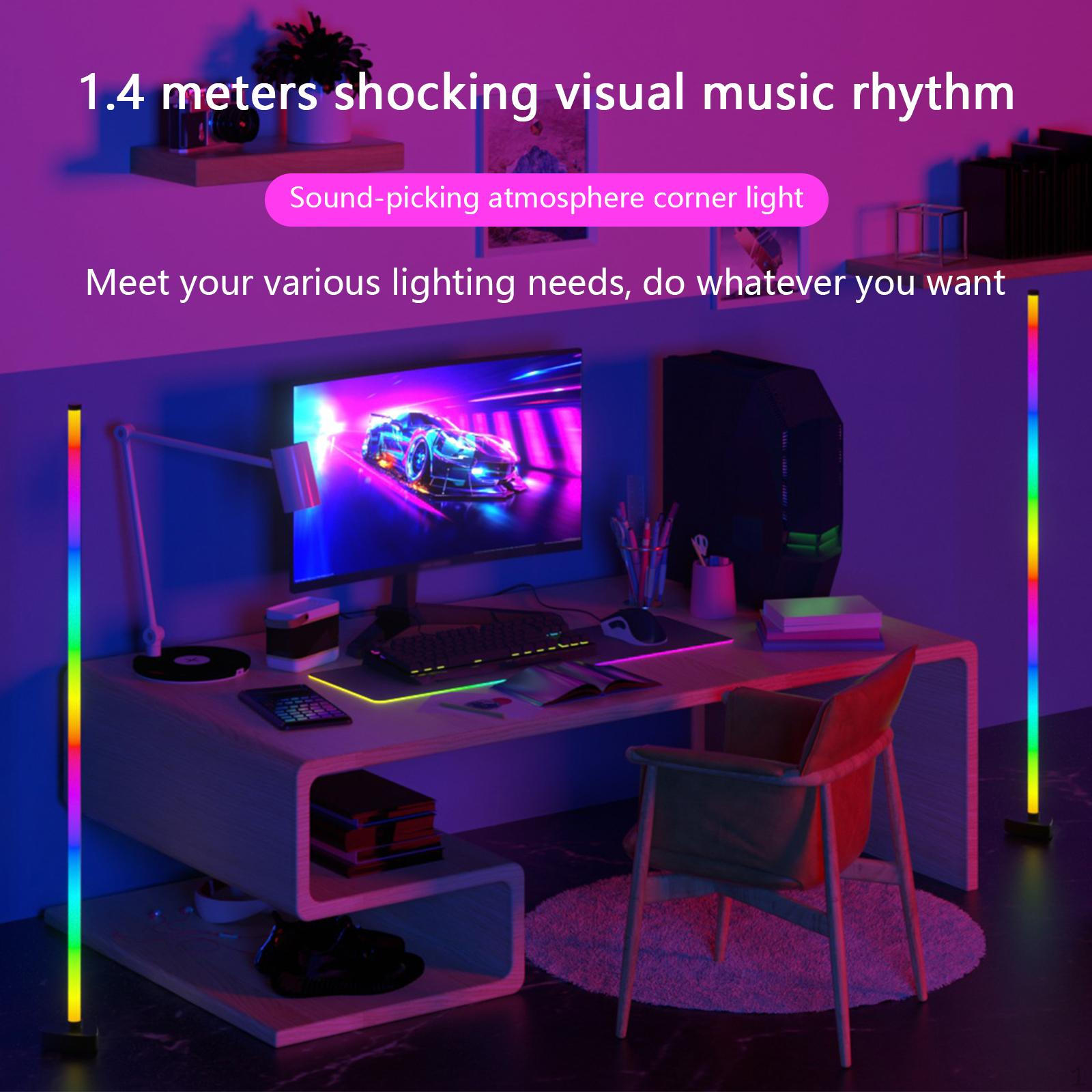 

RGB Напольная лампа Яркость Напольная для игровой комнаты Офиса Спальни