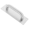Stainless Steel Commercial Push Pull Door Plate Heavy Duty Metal Door Handle for Fireproof Theft Resistant Doors Replacement
