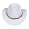 Western Cowboy Top Hat Spring And Autumn New Jazz Hat Big Brim Pentagram Belt Accessories Felt Hat Men And Women