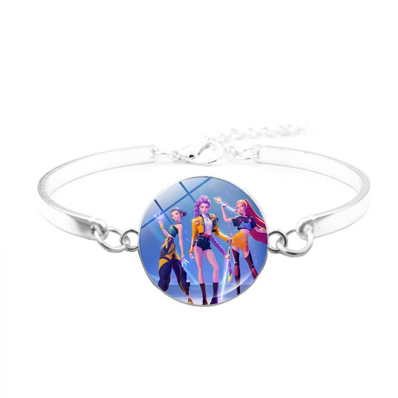 Exclusivo K-Pop Caçadores de Demônios Moda Anime Desenho Animado Pulseira Para Mulheres Acessórios de Joalheria