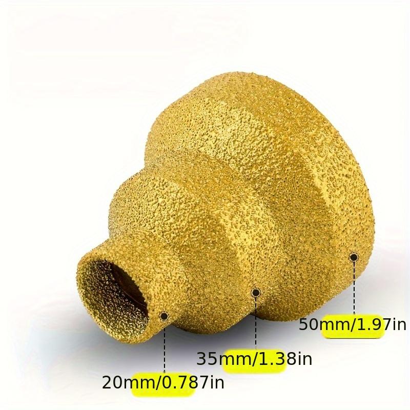 Diamond Brazing Cone Reamer Drill Bit Set - Aluminum Alloy, Multi-Layer for Ceramic Tile, Marble, Concrete - 20mm, 35mm, 50mm Sizes with M10 Thread