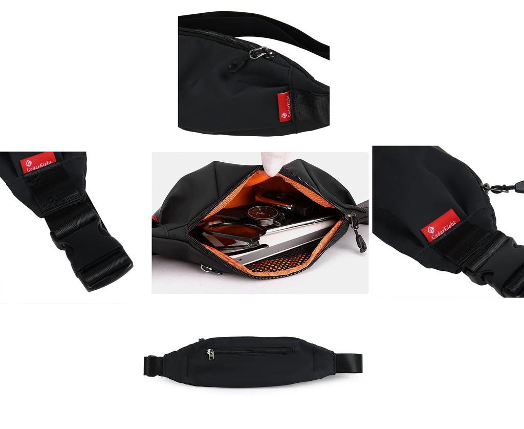 Cedar Eight Small Body Shoulder and Waist Pouch Men's Bag, Bag,