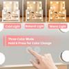 Lighted Vanity Mirror for Desk or Dorm Dimmable 9 LED Bulbs Makeup Mirror with 3 Color Lights Touch Sensor USB Powered Portable