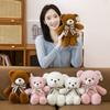 Plush Bear Toy With Bow Tie For Kids Gift And Bedroom Decor