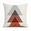 New Home Geometric Color Matching Cartoon Animal Modern Simple Hand-painted Linen Pillow Cushion Cover
