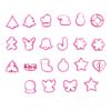 22 PCS Christmas Cookie Cutters Biscuit Cutter Multi Shapes Cookie Moulds PP Material Biscuit Mold Baking Accessories