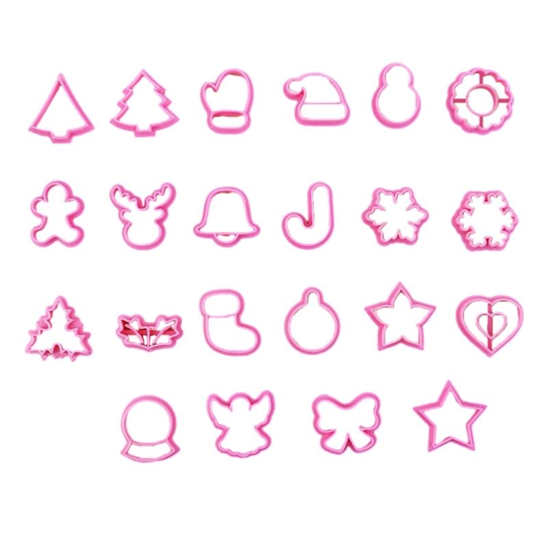 Biscuit Cutter Multi Shapes Cookie Moulds PP Material Biscuit Mold for Baking medium size