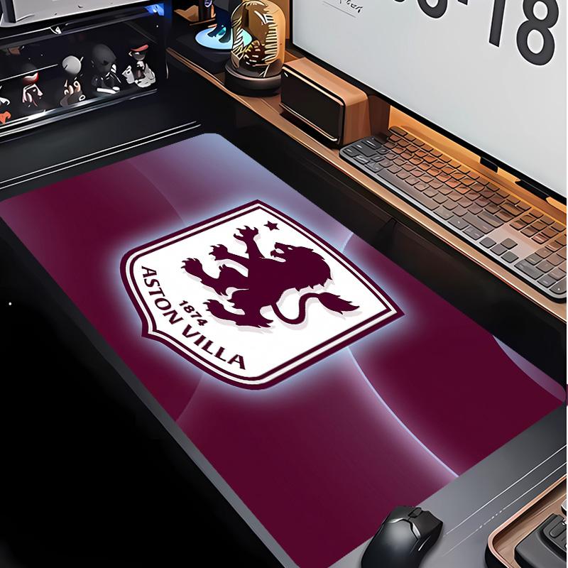 Tappetino per Mouse Stampa Calcio Aston Villa Non?Tappetino Antiscivolo in Gomma per Scrivania Impermeabile Mousepad da Gioco per Laptop Ufficio Desktop