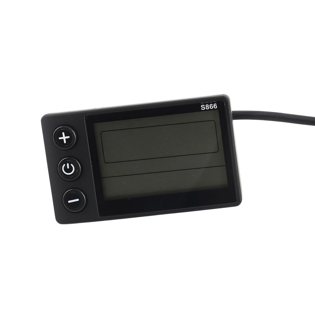 S866 Electric Bicycle Display LCD Meter 24V 36V 48V Electric Scooter Control Panel with SM Plug