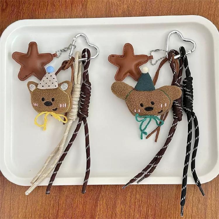Sweet Bear Purse Accessory Soft and Portable Bag Pendant Cartoon Bag Keychain Bags Charm for Parties and Casual Outings