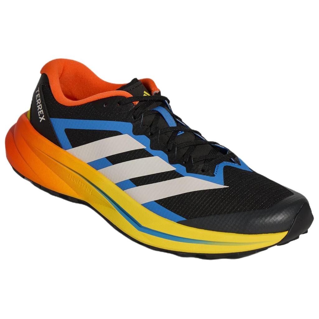 Adidas Agravic Lite Comfortable Fit Outdoor Trail Running Shoes Unisex Running Shoes Black White Blue KK1877