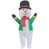 Reindeer & Gingerbread Man Inflatable Santa Costume for Christmas Party Stage Props