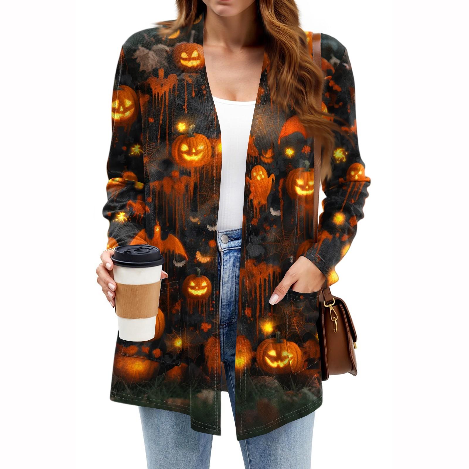 

Women s Lightweight Cardigan Sweaters Open Front Long Sleeve Casual Loose Thin Cardigans With Pockets L чорний