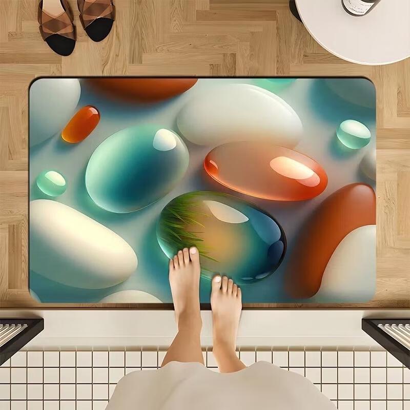 Guraide 3D Pebble Diatomaceous Earth Bath Mat