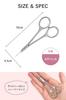 Technician Cuticle Nose Hair Eyebrow Scissors for a wide range of including eyebrows and [Nail Supervised] Scissors, Scissors, "Suitable uses,